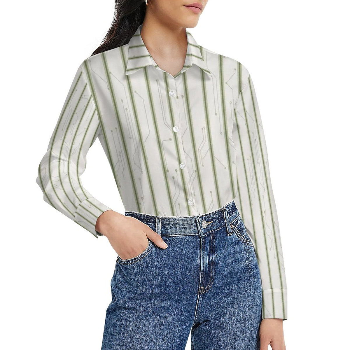 Perfect & Popular Clubhouse Pinstripe Blouse | product detail | TOP SECRET
