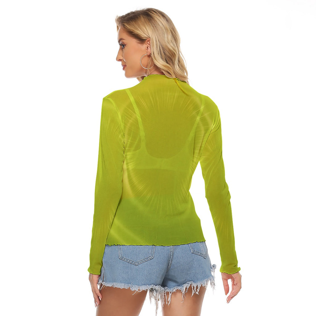 Perfect & Popular Lime Signal Mesh Tee | product detail | TOP SECRET