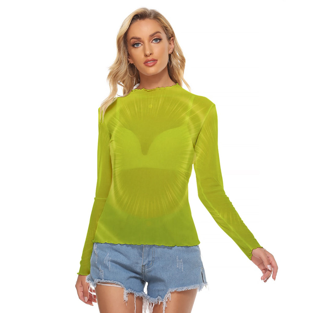 Perfect & Popular Lime Signal Mesh Tee | product detail | TOP SECRET