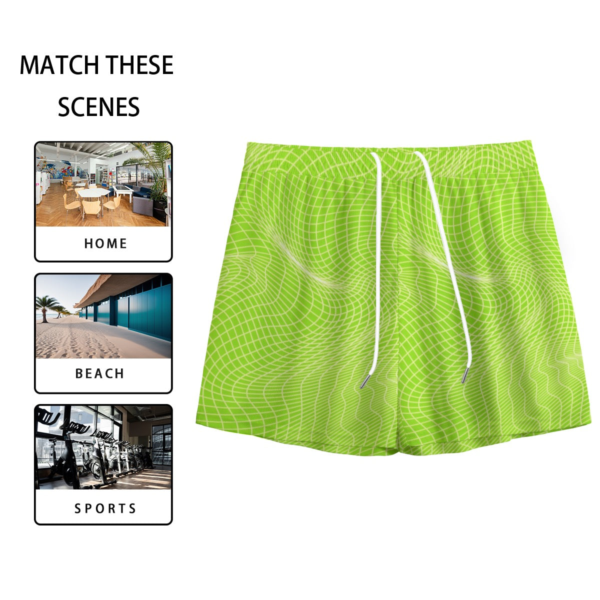 Perfect & Popular Lime Signal Mesh Short | product detail | TOP SECRET