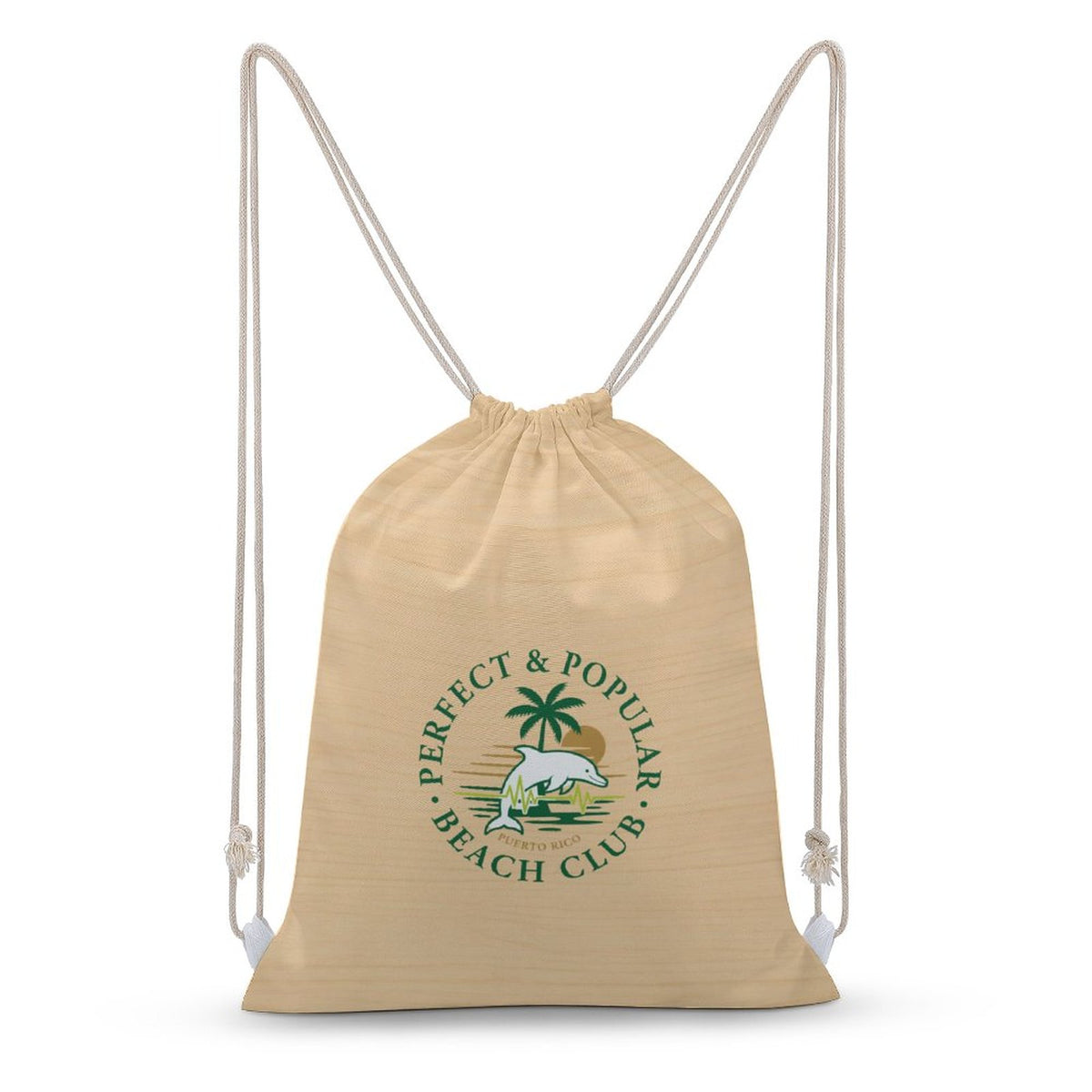 Perfect & Popular Seal Canvas Drawstring Bag