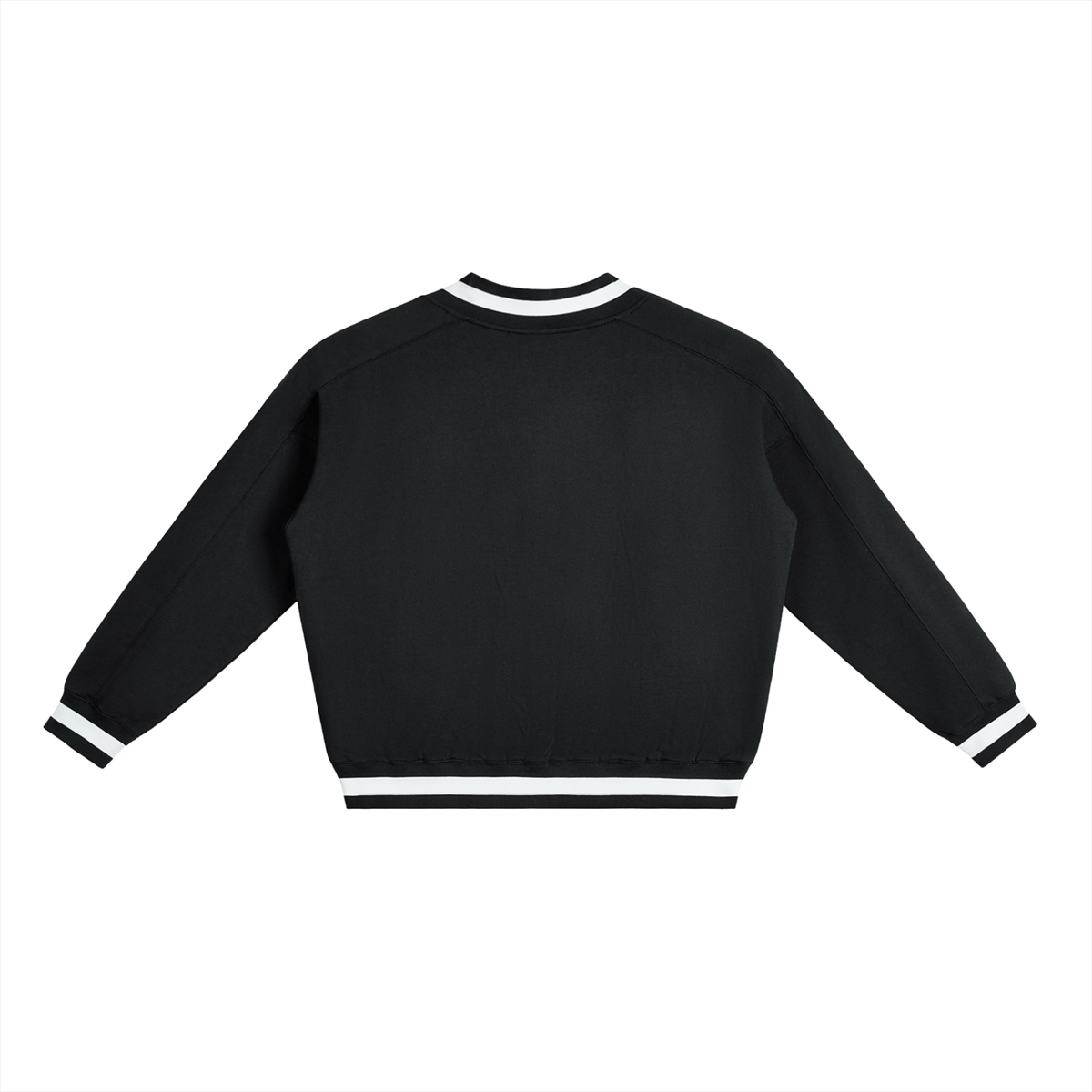 Perfect & Popular V-Neck Contrast Collar Boxy Sweatshirt | product detail | TOP SECRET