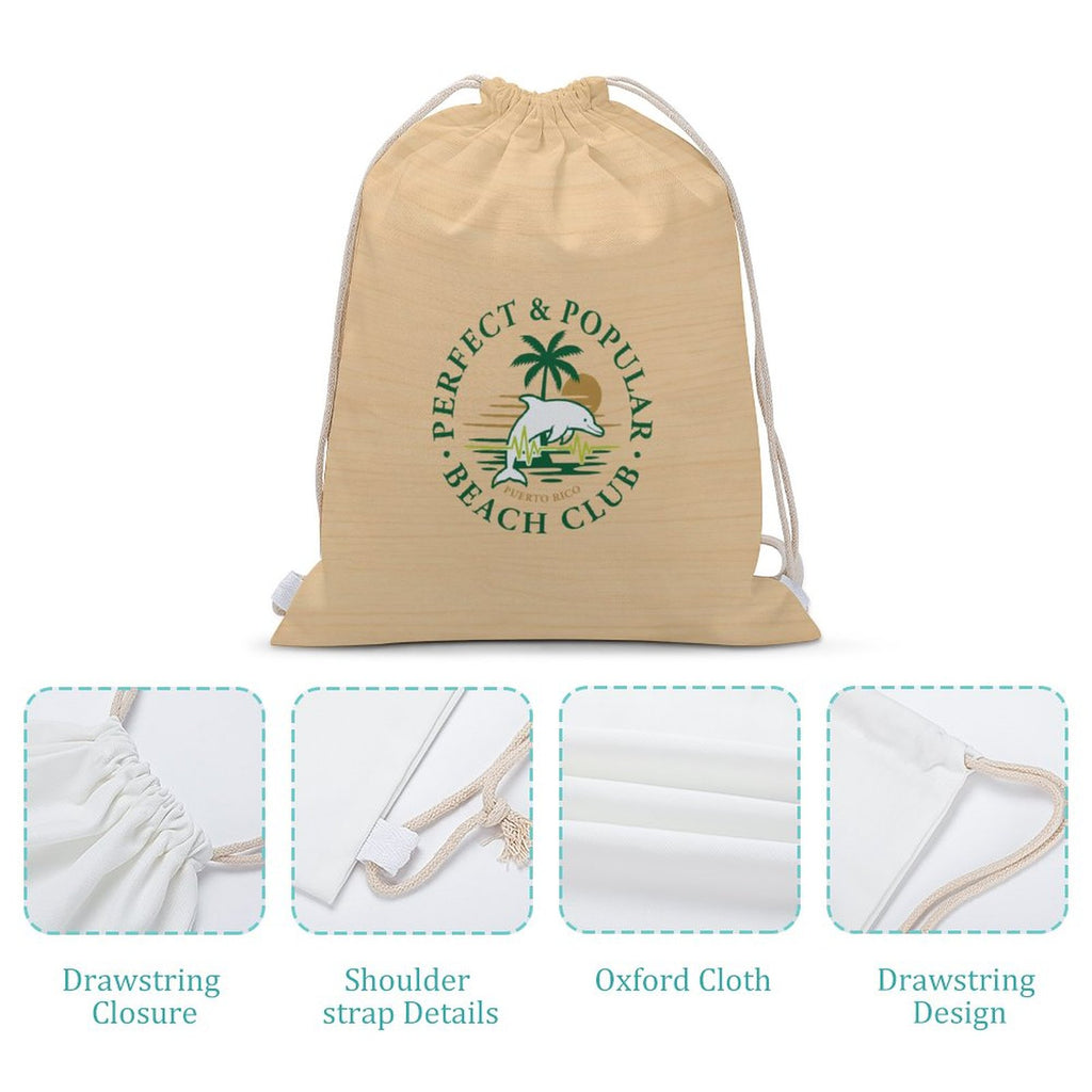 Perfect & Popular Seal Canvas Drawstring Bag | product detail | TOP SECRET