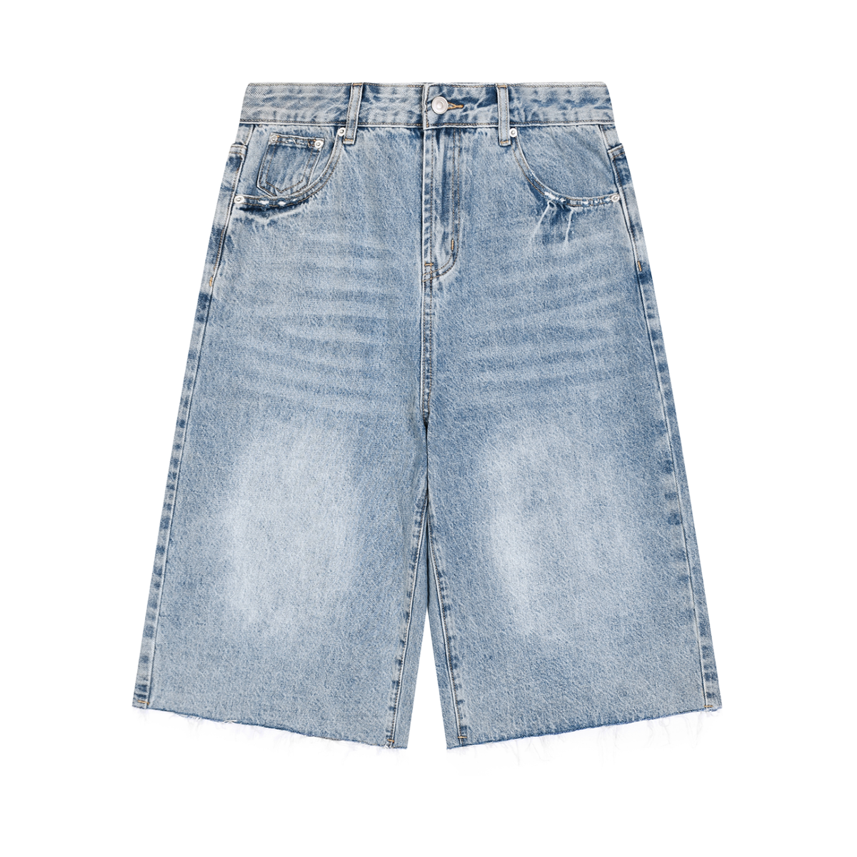 Perfect & Popular Vintage Wide Leg Denim Shorts | product detail | TOP SECRET
