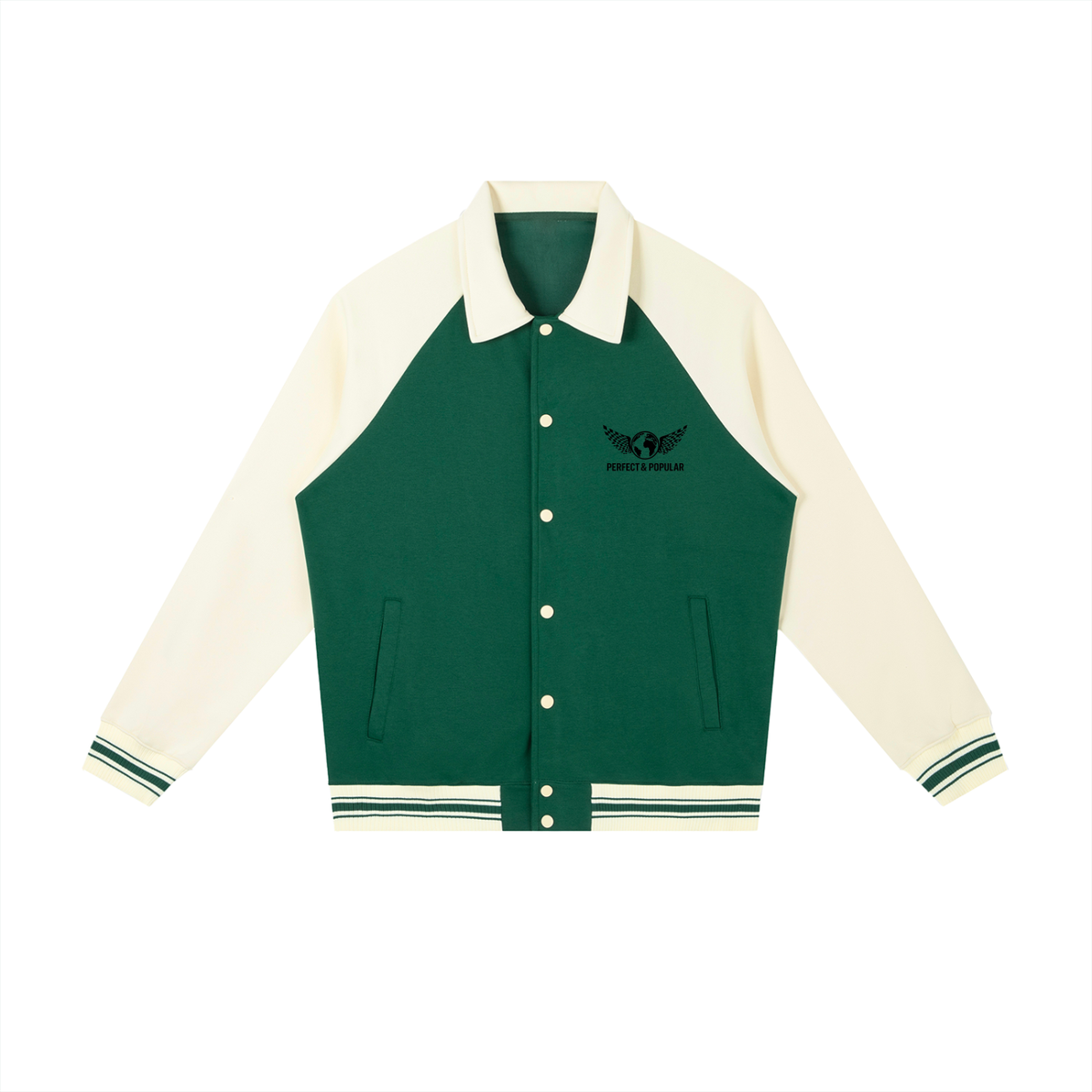 Perfect & Popular Contrast Raglan Baseball Jacket | product detail | TOP SECRET