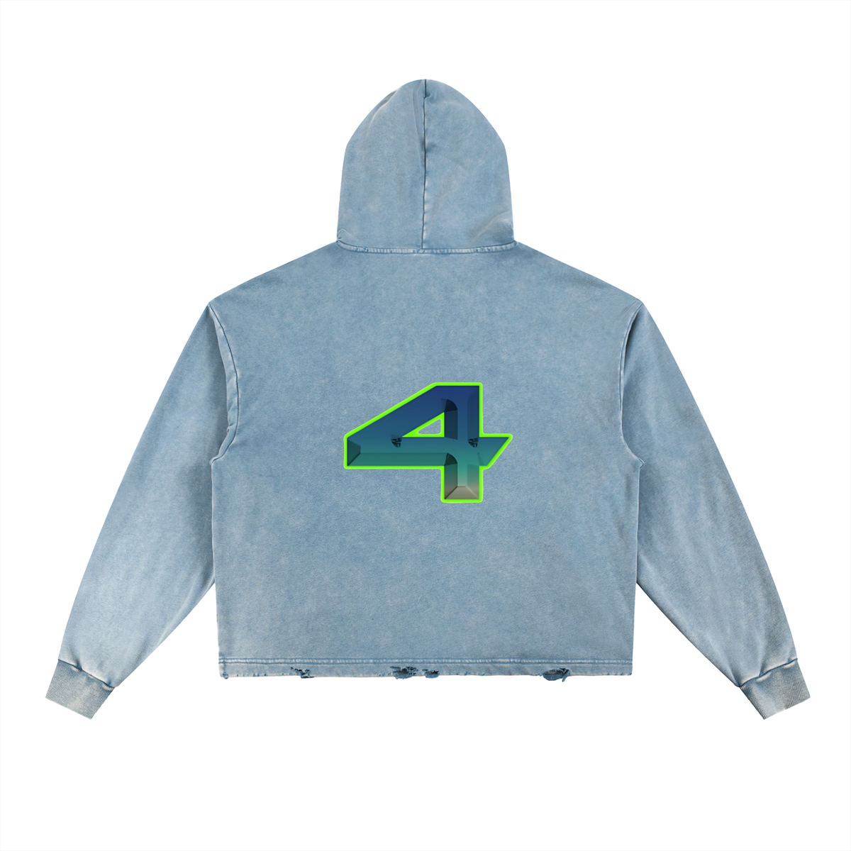 Perfect & Popular Vintage Washed Frayed-Hem Hoodie | product detail | TOP SECRET