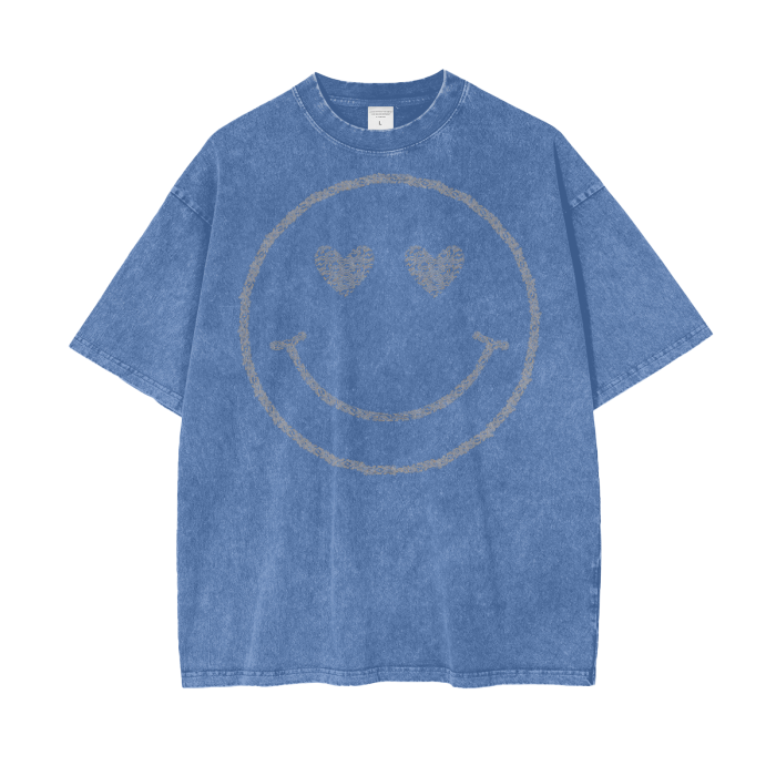 ATL MIND Blue Signal Acid Wash Tee | product detail | TOP SECRET
