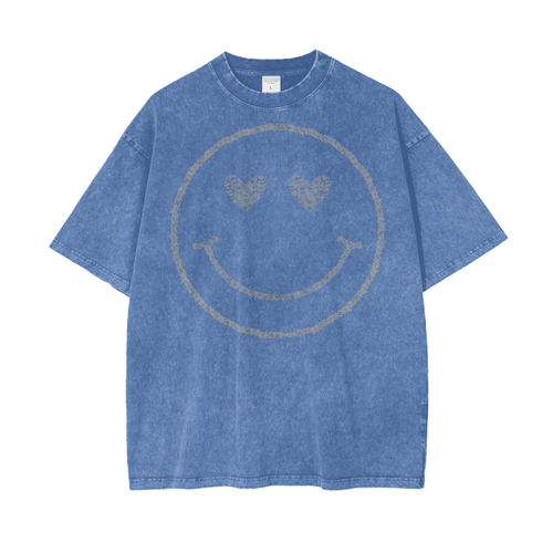 ATL MIND Blue Signal Acid Wash Tee | product detail | TOP SECRET