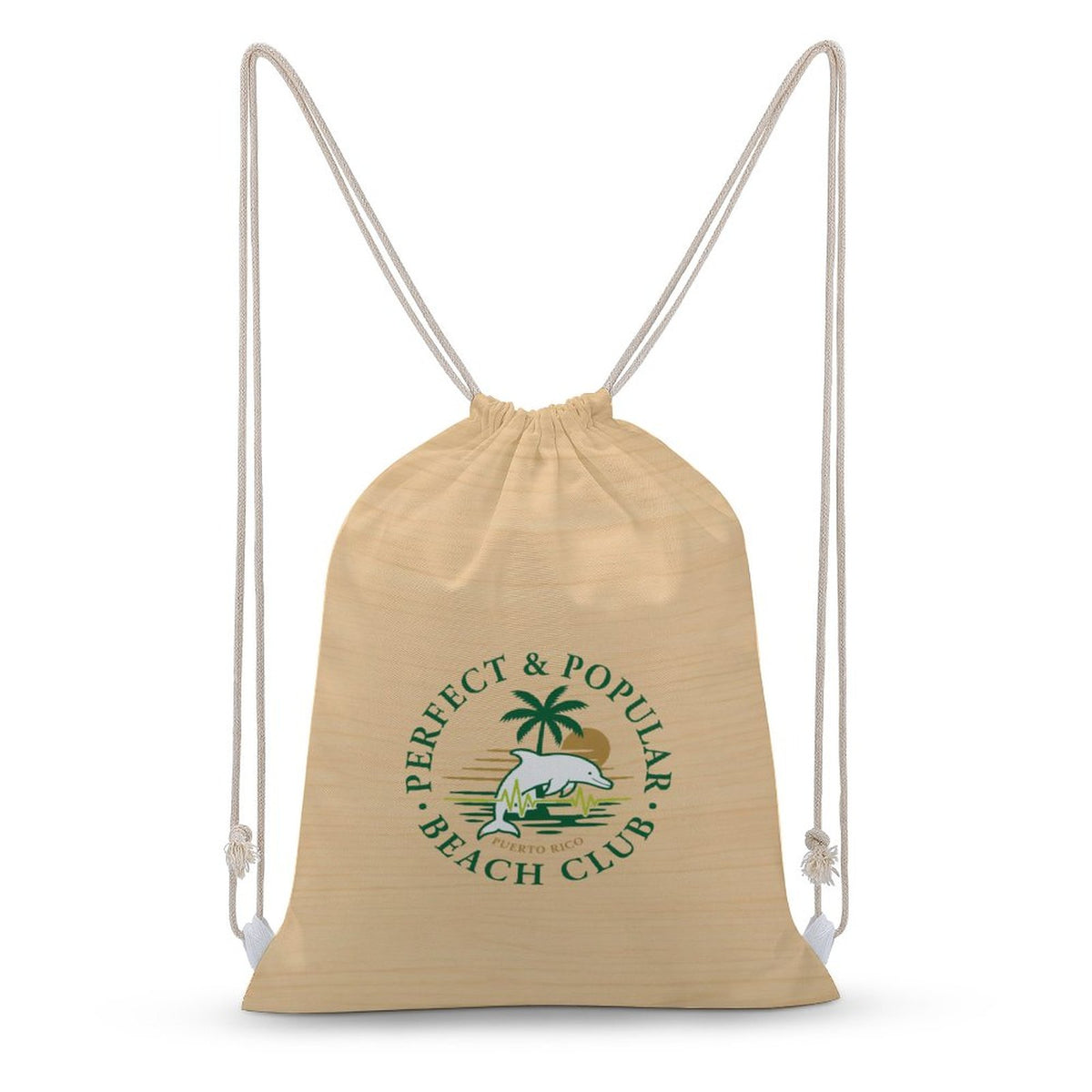 Perfect & Popular Seal Canvas Drawstring Bag