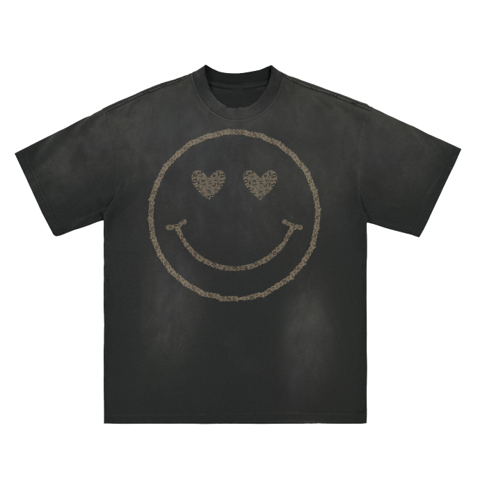Perfect & Popular Mr. Happy Distressed Tee | product detail | TOP SECRET