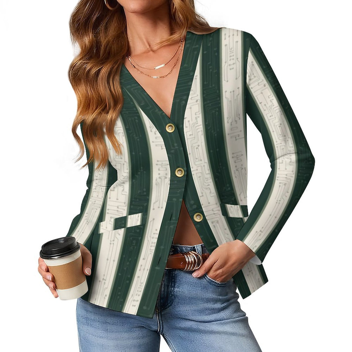 Perfect & Popular Clubhouse Stripe Cardigan | product detail | TOP SECRET
