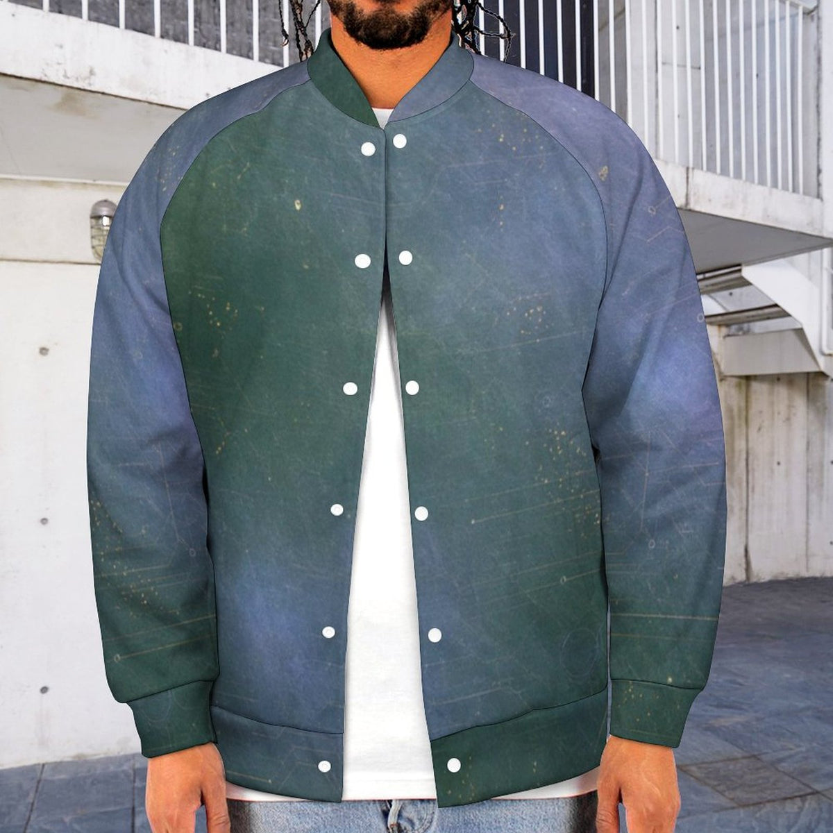 Perfect & Popular Nebula Baseball Jacket | product detail | TOP SECRET