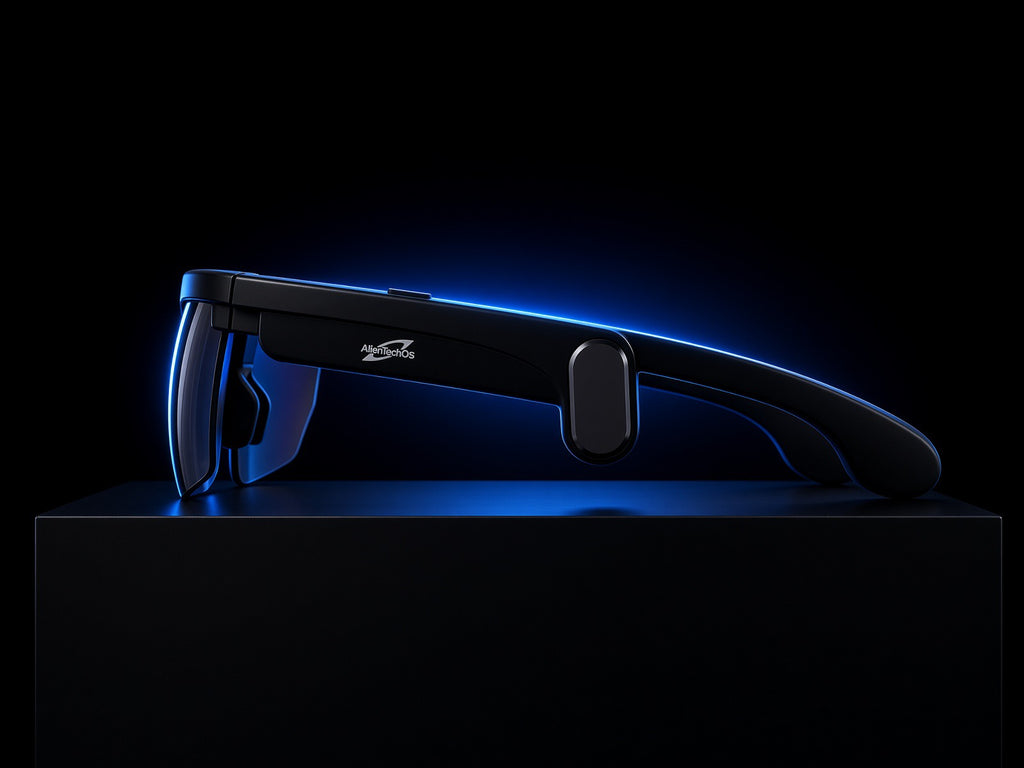 Moto 11111 Companion smart glasses side hero view on black